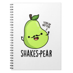 Cuaderno Pun de Fruta Pera Divertida de Shakes-pear