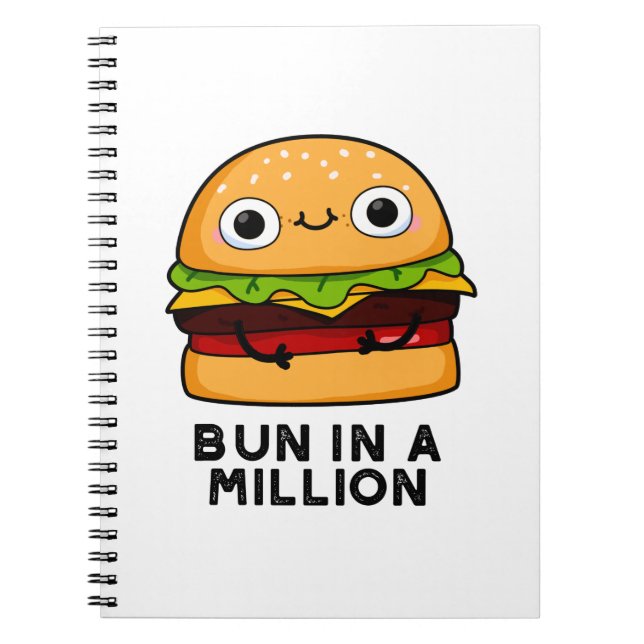 Cuaderno Pun De Hamburguesa Divertido Bun In A Million (Frente)