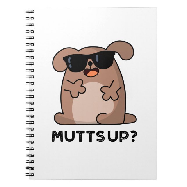 Cuaderno Pun de Perrito Divertido Mutts Up (Frente)