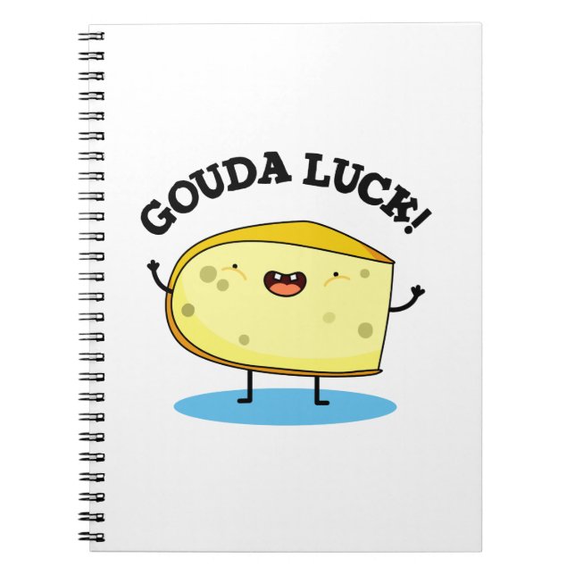 Cuaderno Pun de queso divertido Gouda Luck  (Frente)
