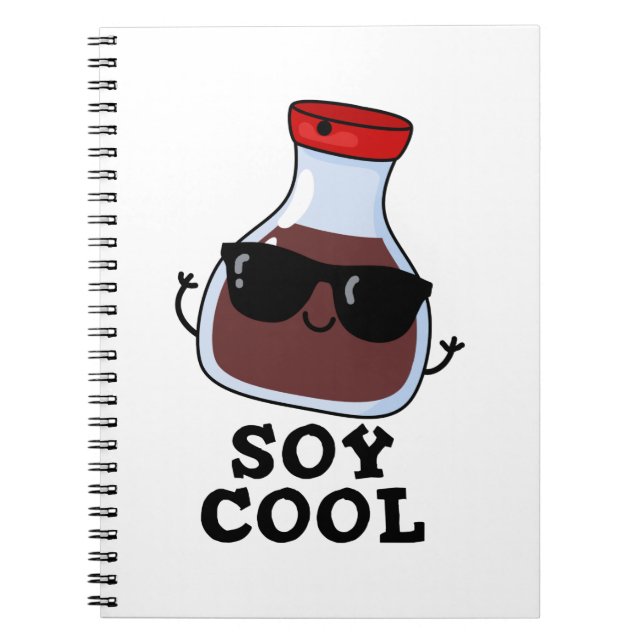 Cuaderno Pun de Salsa de Soja Soy Cool Gracioso  (Frente)