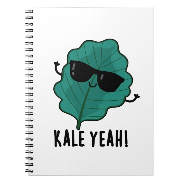 Cuaderno Pun de Verdura Divertido Kale Yeah  (Frente)