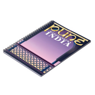 Cuaderno Pune, Maharashtra, poster de vacaciones en India