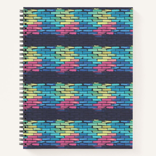 Cuaderno "Punk Pixel: motín de mortero neón" (Anverso)