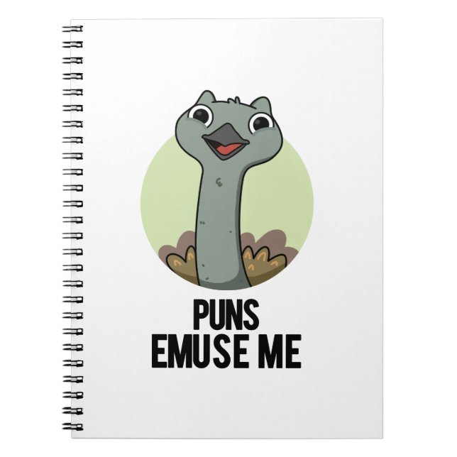 Cuaderno Puns Emuse Me divertido emú Pun  (Frente)