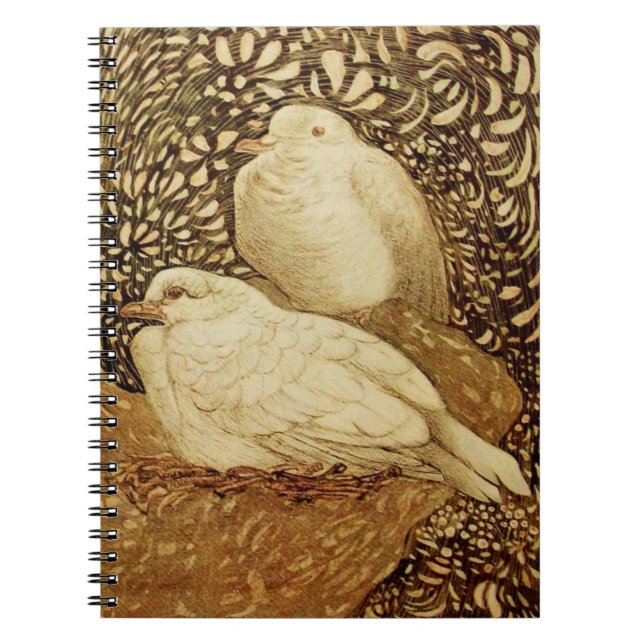 CUADERNO PUNTAS BLANCAS EN SEPIA MARRONA (Frente)