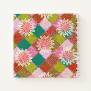Cuaderno punto Daisy verde rosa