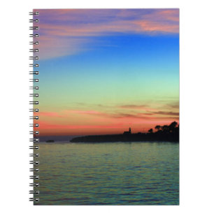 Cuaderno Punto de faro al atardecer
