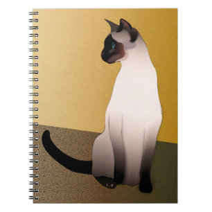 Cuaderno Punto de foco gato siamés