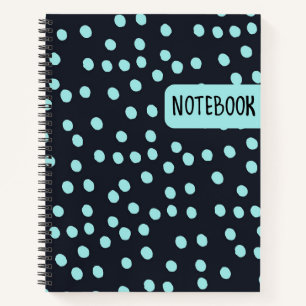 Cuaderno Punto de Polka Azul
