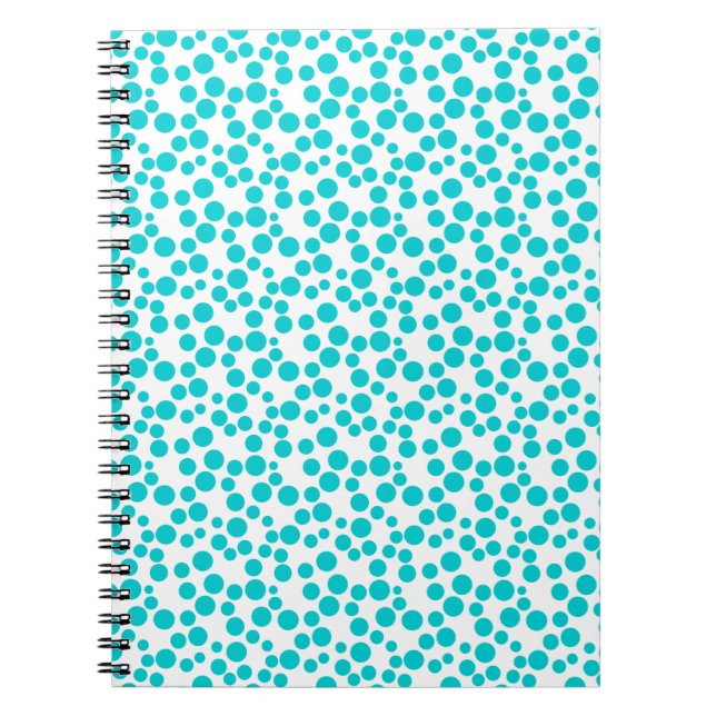 Cuaderno Punto de polka azul (Frente)