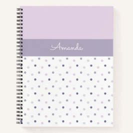 Cuaderno Punto de polka pastel