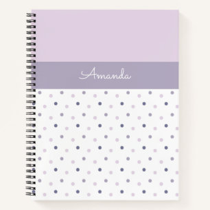 Cuaderno Punto de polka pastel