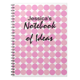 Cuaderno Punto de Polka Rosa