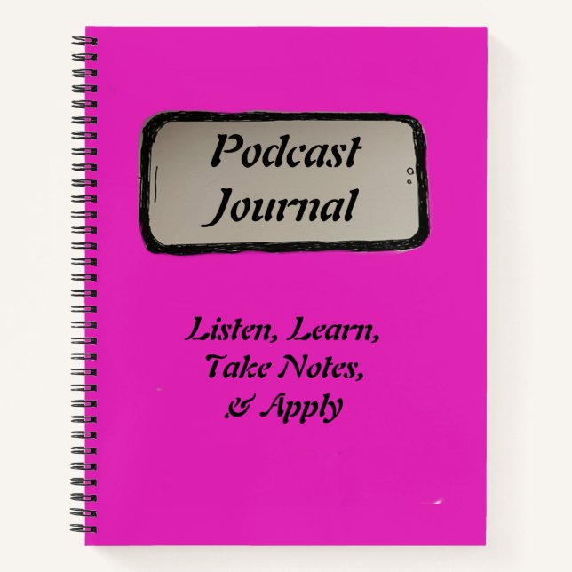 Cuaderno Punto de vista de Podcast Journal (Anverso)