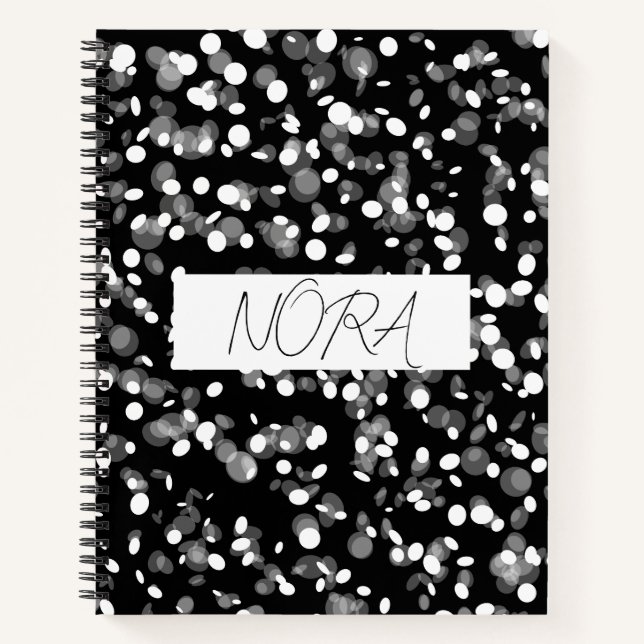 Cuaderno PUNTO NEGRO & BLANCO Personalizado (Anverso)