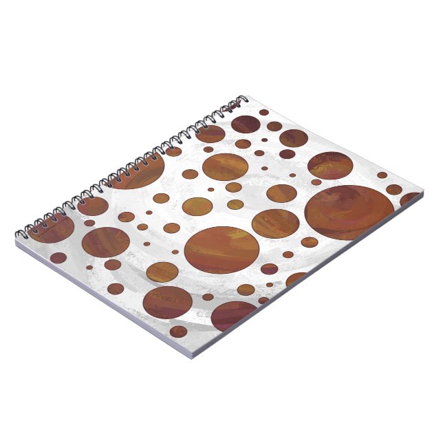 Cuaderno Punto Polka de chocolate con remolque de chocolate (Lado Izquierdo)