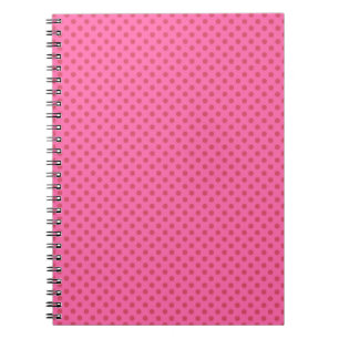 Cuaderno Punto polka rosa, retro