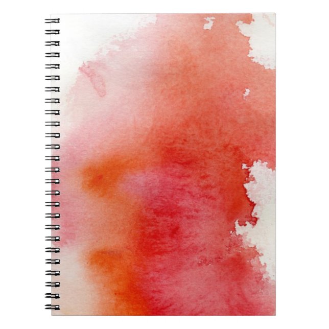 Cuaderno Punto rojo, pintado a mano abstracto de la (Frente)