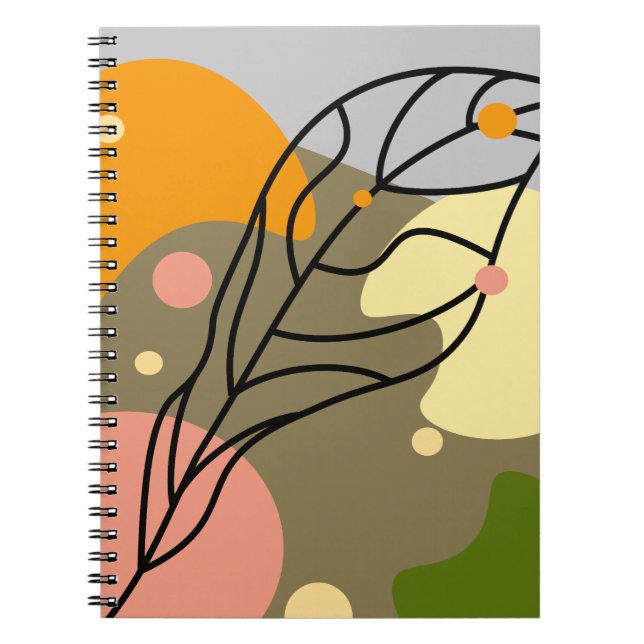 Cuaderno Puntos abstractos interesantes con hojas (Frente)