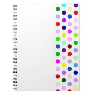 Cuaderno puntos alegres y coloridos