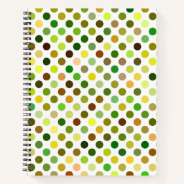 Cuaderno Puntos amarillo y verde