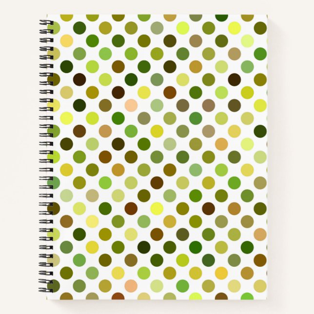 Cuaderno Puntos amarillo y verde (Anverso)