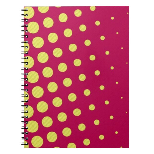 Cuaderno Puntos amarillos retro (Frente)