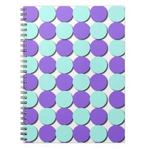 Cuaderno Puntos Aqua & Blue Polka