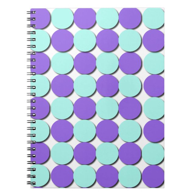 Cuaderno Puntos Aqua & Blue Polka (Frente)