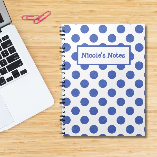 Cuaderno Puntos azules personalizados (Subido por el creador)