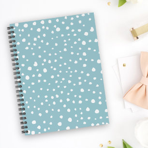Cuaderno Puntos dálmatas azules, puntos dálmatas, impresion