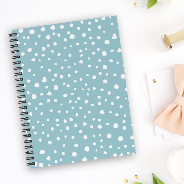 Cuaderno Puntos dálmatas azules, puntos dálmatas, impresion (Subido por el creador)