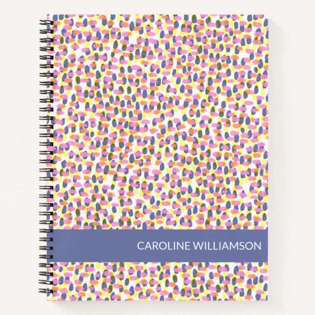 Cuaderno Puntos de acuarela abstractos y puntos personaliza (Anverso)