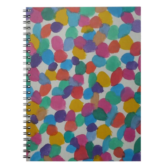 Cuaderno Puntos de acuarela coloridos (Frente)