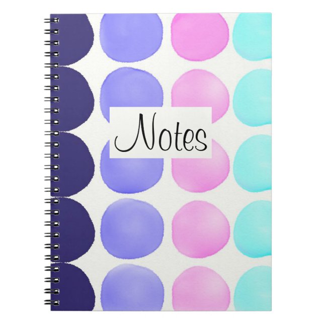 Cuaderno Puntos de acuarela multicolor (Frente)