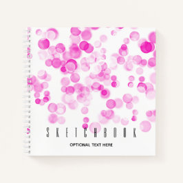 Cuaderno Puntos de burbuja Efecto boquilla rosa