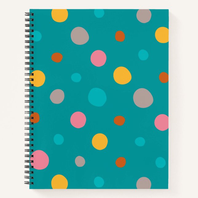 Cuaderno Puntos de color de agua multicolor 6 (Anverso)