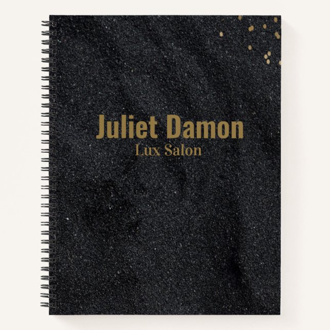 Cuaderno Puntos de oro de carbón negro (Anverso)