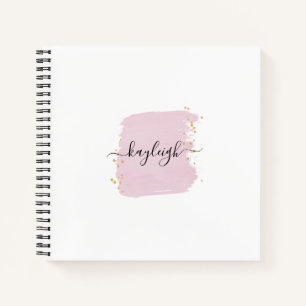 Cuaderno Puntos de oro de pincel de Rubor