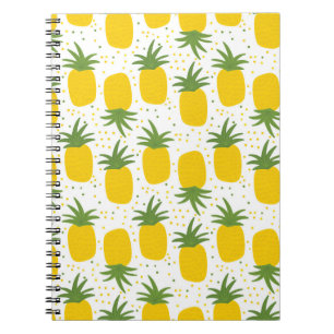 Cuaderno Puntos de piña: diseño de frutas de verano