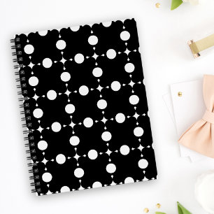Cuaderno Puntos de Polka Blanco, Patrón De Punto De Polka, 