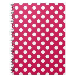 Cuaderno Puntos de polka blanco sobre cereal