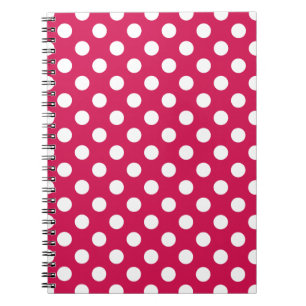 Cuaderno Puntos de polka blanco sobre cereal