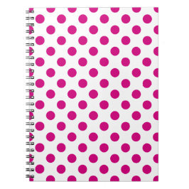 Cuaderno Puntos de polka de Fuchsia