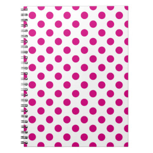 Cuaderno Puntos de polka de Fuchsia