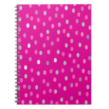 Puntos de polka magenta