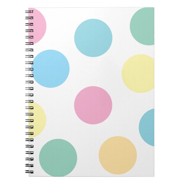 Cuaderno Puntos de Polka Multicolor (Frente)