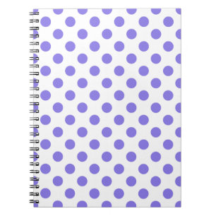 Cuaderno Puntos de polka periwinkle