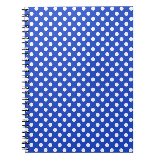 Cuaderno Puntos de Polka Royal Blue Combination de STaylor (Frente)